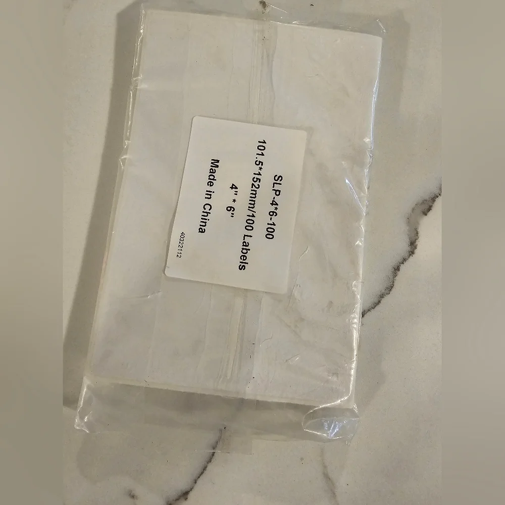White Adhesive Shipping Labels